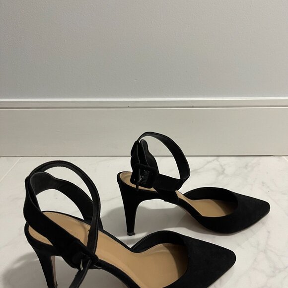 Black Suede Heels SIZE 9 - Picture 4 of 4